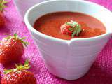 Soupe de fraises à la citronnelle...avant les vacances