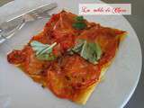 Tarte fine tomates mozarella