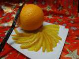 Écorces d'oranges confites