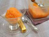 Sorbet aux carottes, orange et citron