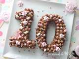 Happy 10 Number Cake Moelleux et Décos Birthday Licorne Girly